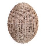 Woven rattan pendant light - H38cm