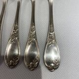 10 snail forks, rocaille model, Ercuis brand