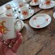Service Winterling 70s – flamboyant floral orange décor
