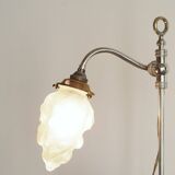 Old lamp rises and falls flame