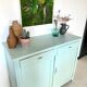 Buffet parisien vert mint