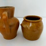 Pichet et pot en grès