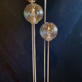 Cascade floor lamp, vintage, 4 "Waves" globes, 1970s