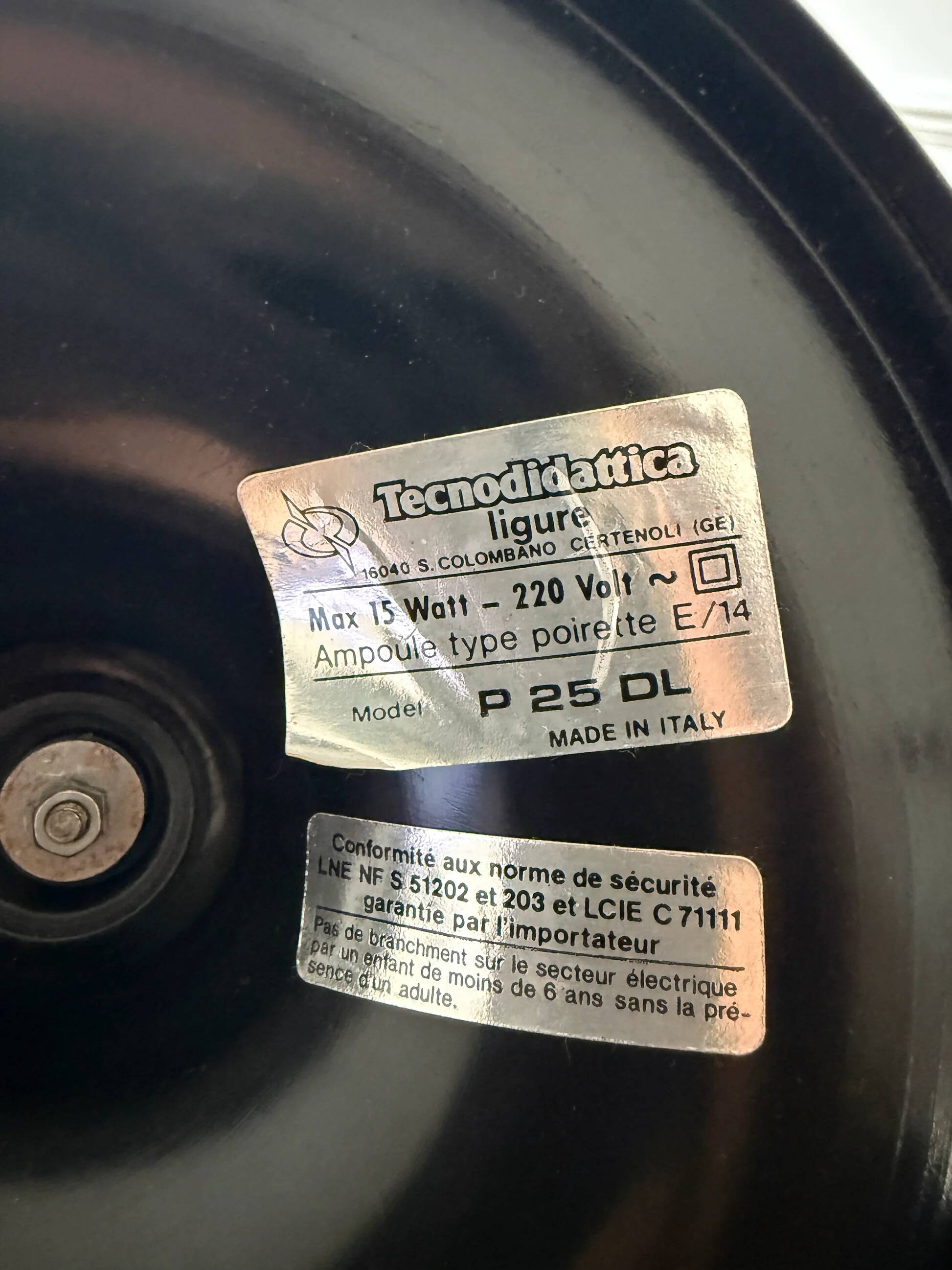 Illuminated terrestrial globe Tecnodidattica – Made in Italy 1970/80