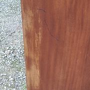 Enfilade of the 50s in oak and mahogany feet compass
