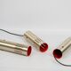 3 vintage trombone lamps from Denmark by Jo Hammerborg, Fog and Morup, 1960s.