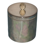 Silver metal cookie tin