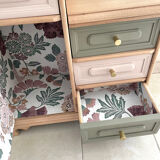 Asymmetrical vintage furniture restyled
