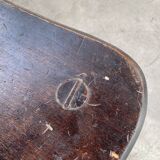 Brutalist oak shepherd tripod stool
