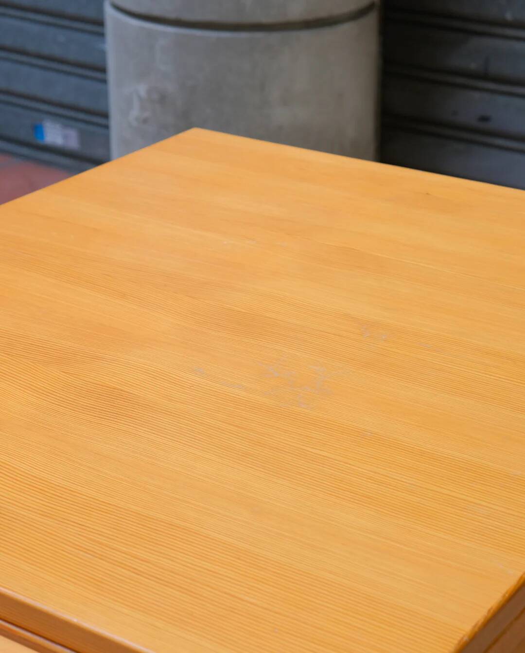 Table extensible en pin, années 80