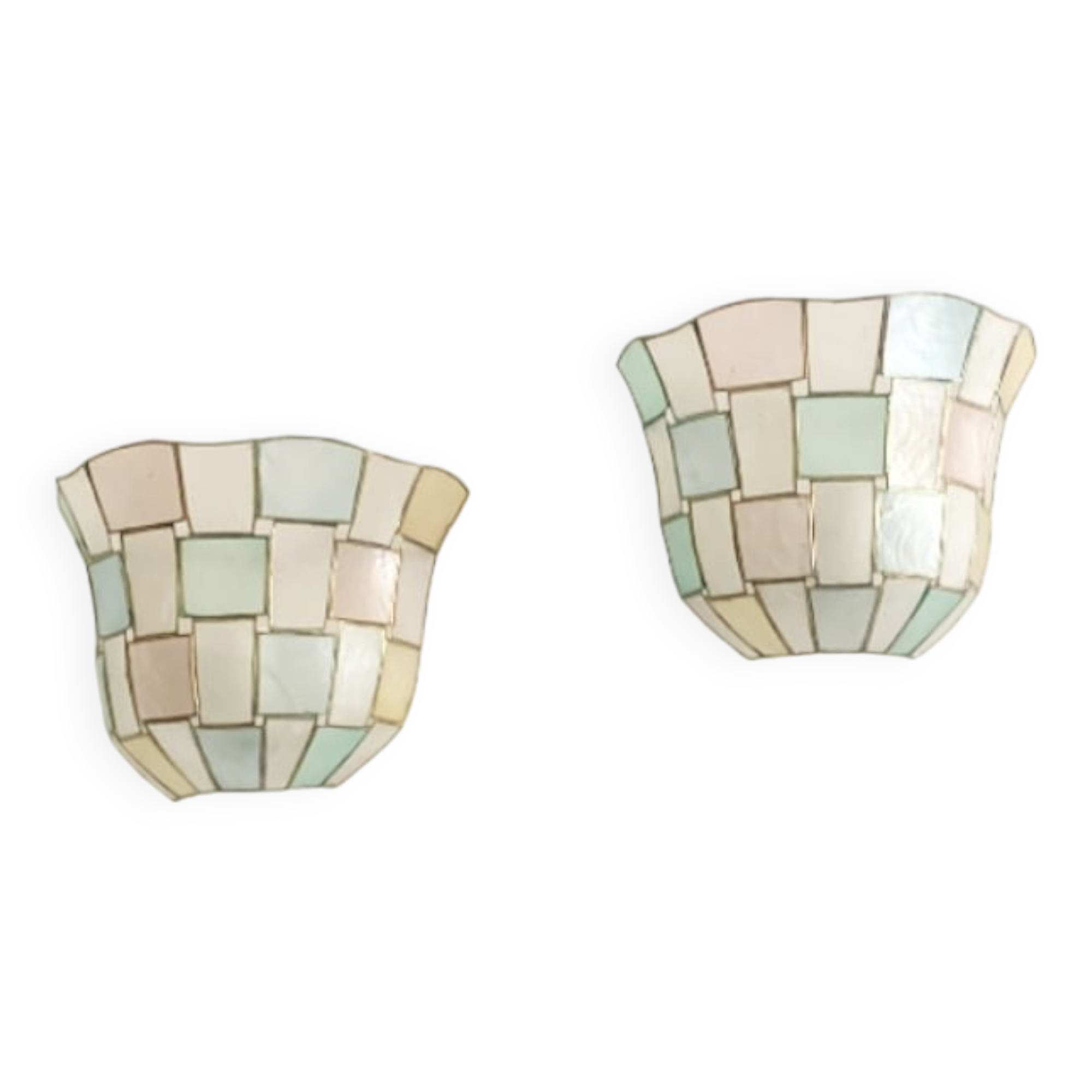 Pair of Art Deco Coquille Wall Sconces