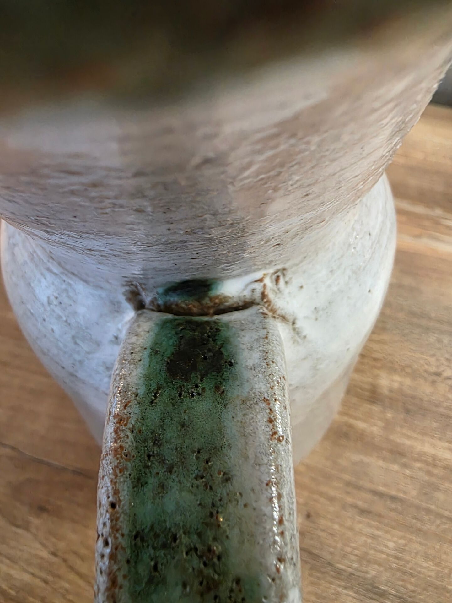 Large pitcher in chamotte clay Thiry Vallauris