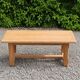 Table basse vintage en chêne style table de ferme – bois naturel – 103 cm