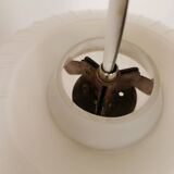 White opaline ball pendant light from the 50s