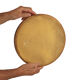 Miroir rond bois doré année 60/70