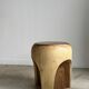 End of sofa, stool or monoxyl side table in solid suar