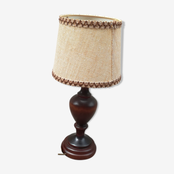 Lampe en bois vintage