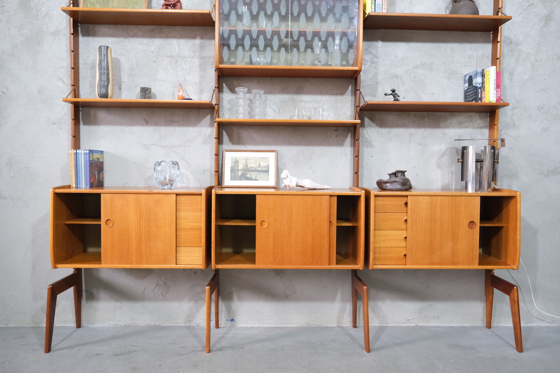 Mid Century Wall Unit by John Texmon, 1960's, Norway