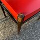 6 chairs year 70 imitation red leather