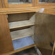 XL vintage wooden display cabinet / sideboard / wall unit