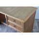 Bureau vintage Dal Vera en bambou et osier 1970