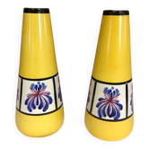 Paire de vase faïencerie de somain