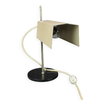 Minimalist chrome table lamp, German, Bauhaus style, 1970s.