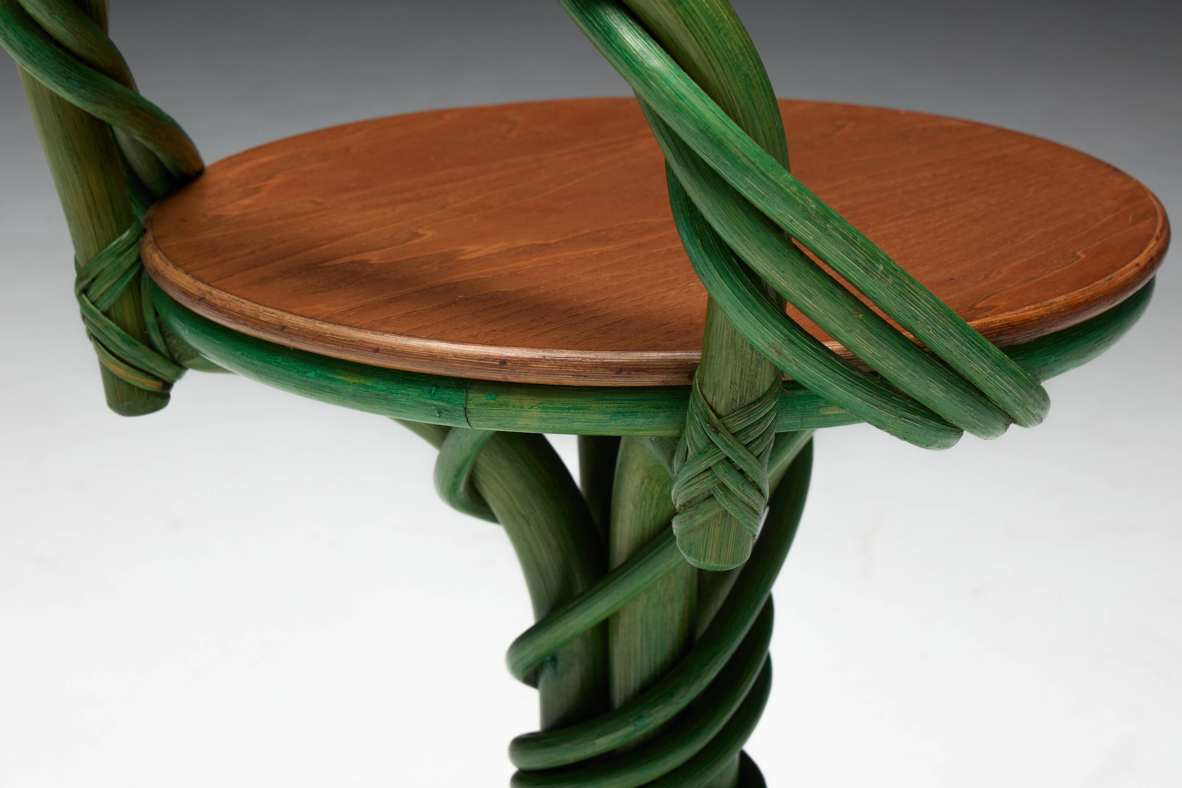 Whimsical Vine Twist Stools, France, Late 20th Century