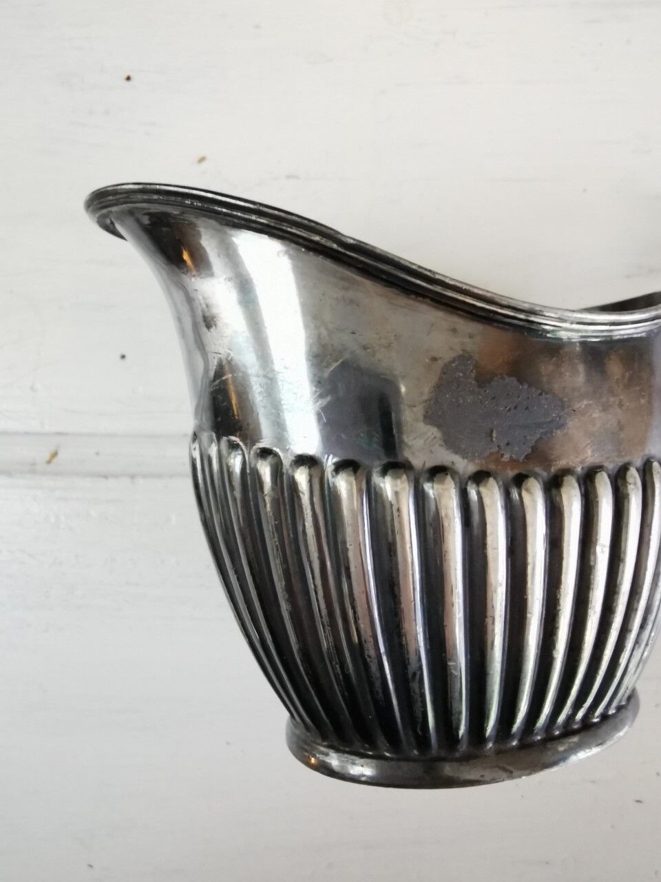 Old tin pitcher