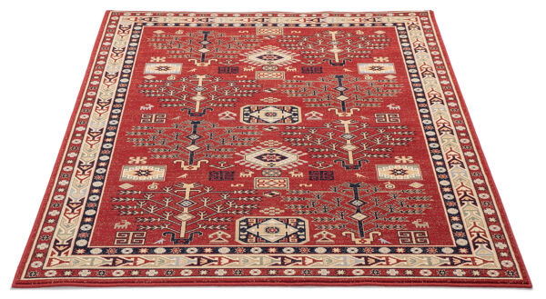 Tapis ethnique rouge 200x300 cm orient enny