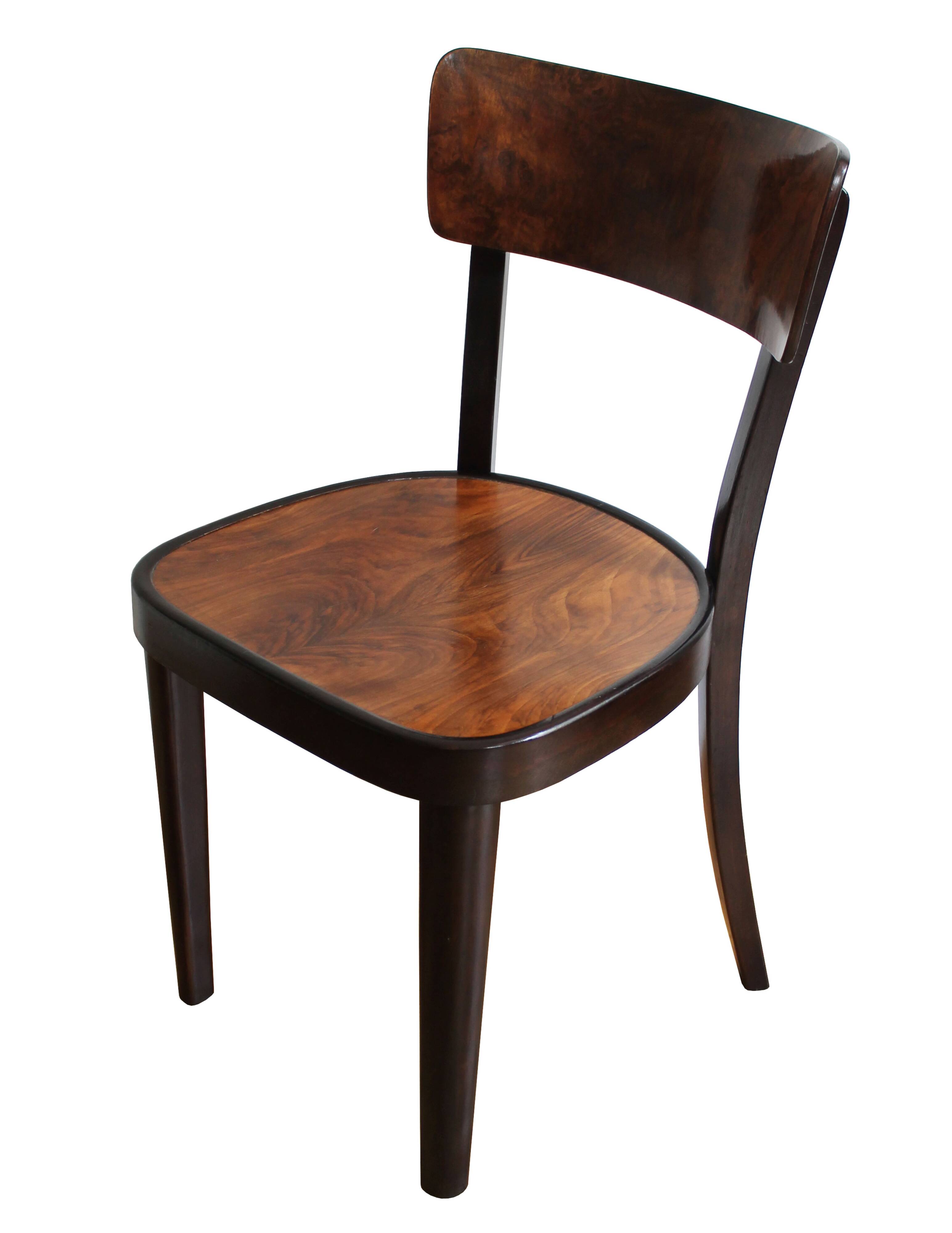 Chaise de salle à manger des années 1930 Modèle A 524 3/4 par Thonet