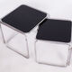 Restored Nesting Tables, Chrome-Plated Steel, Opaxit Glass, Czechia, 1960s