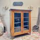 DISPLAY CABINET, CHERRY WOOD BOOKCASE IN DIRECTOIRE STYLE, 19TH CENTURY
