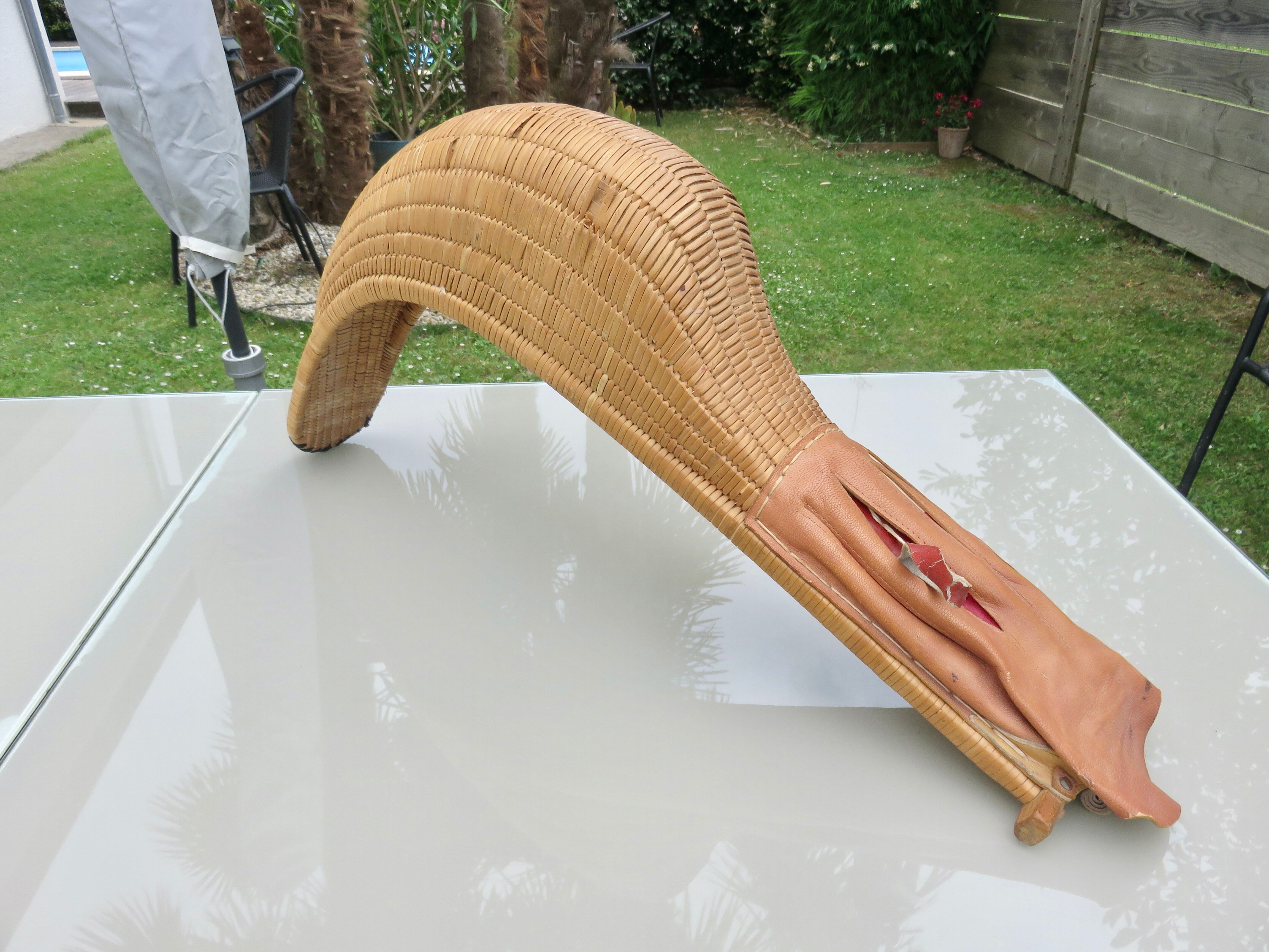 Old chistera, large glove, 65cm, Basque Country