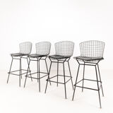 Set of 4 barstools by Harry Bertoia for Knoll, 1980
