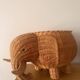 Panier éléphant en rotin