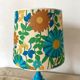 Lampe vintage fleurs années 70