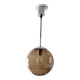 Smoked glass ball pendant light by Raak 1970