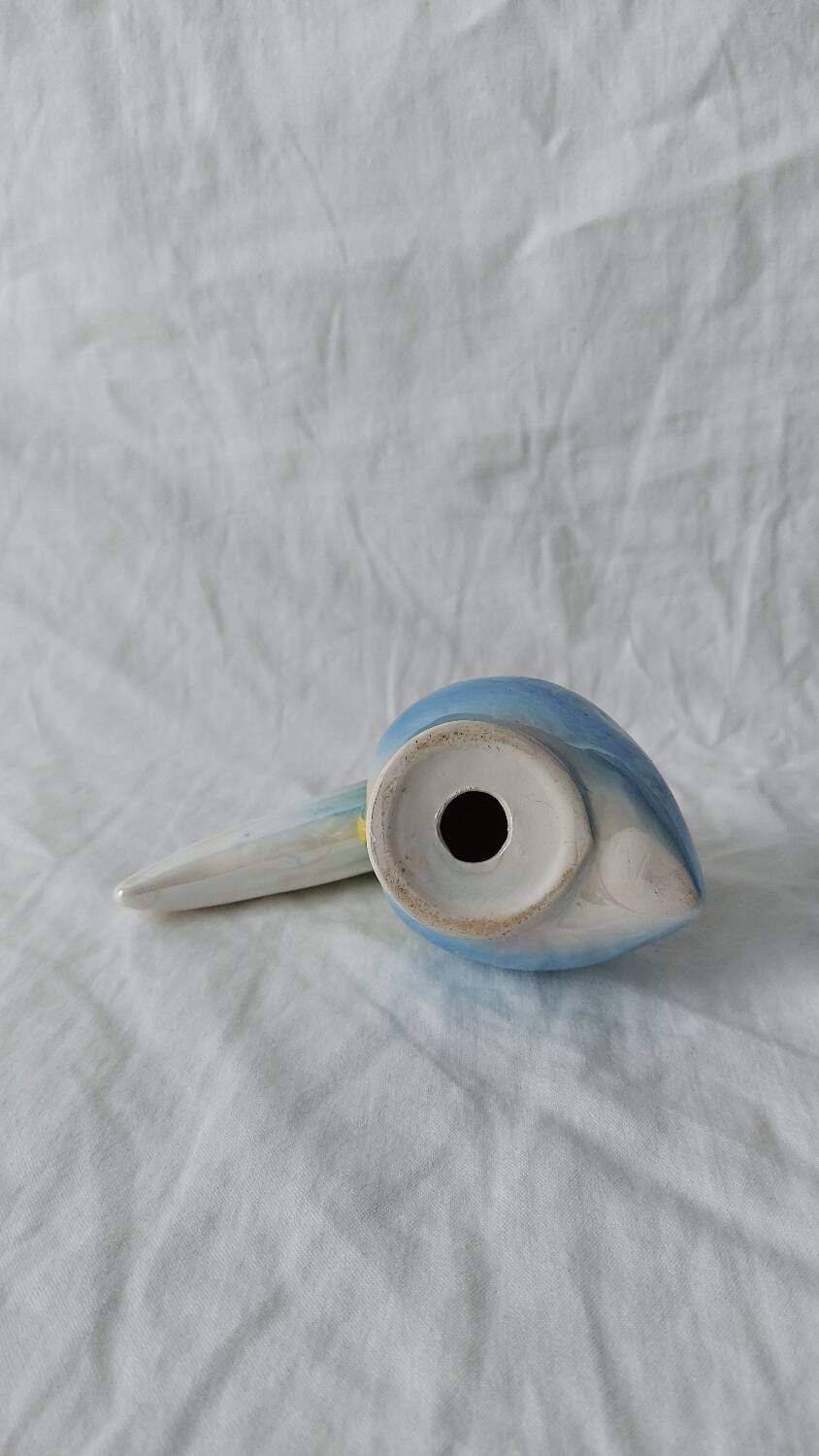 Ceramic Toucan Pastel Iridescent Enamel Decoration