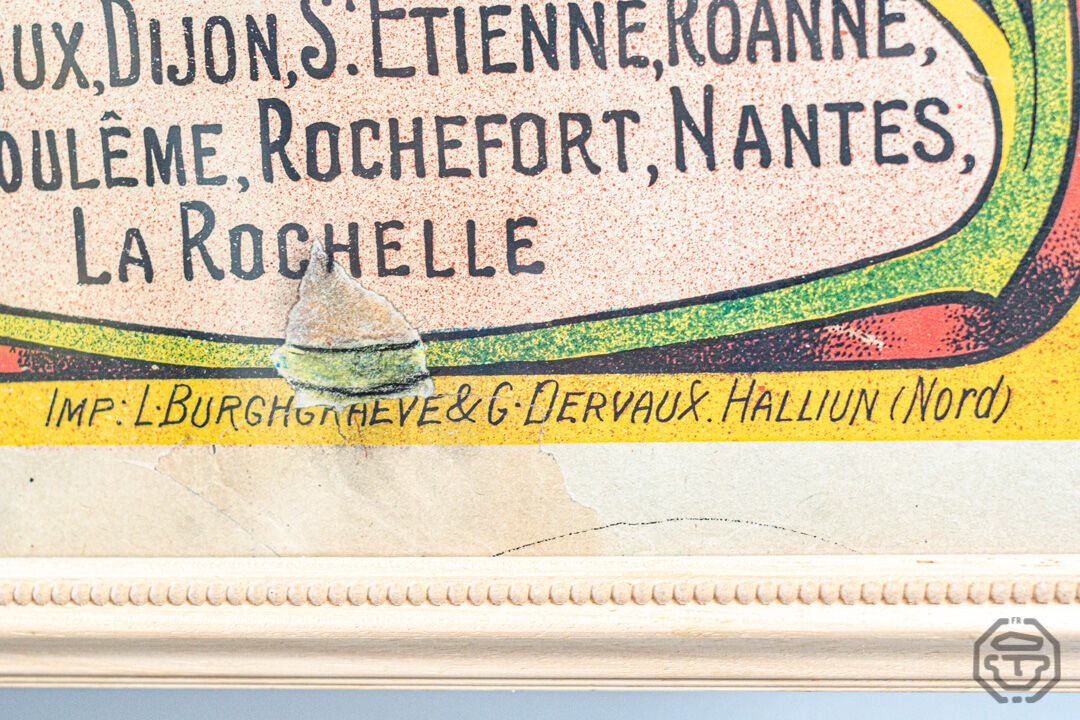 Former Orleans Chapelery Advertising Poster 1900