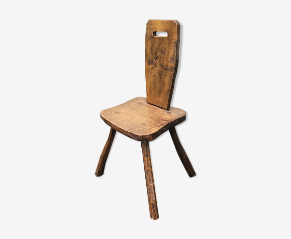 Chaise brutaliste chalet ancienne