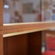Modernist showcase library in teak