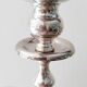 3-arm silver-plated metal candlesticks, candlesticks