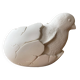 Chick in its egg, decorative plaster - empty pocket