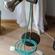 Lampe années 70 tige laiton