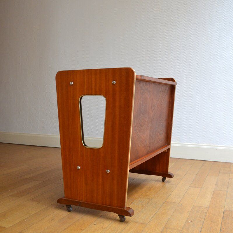 Side table on wheels 1950