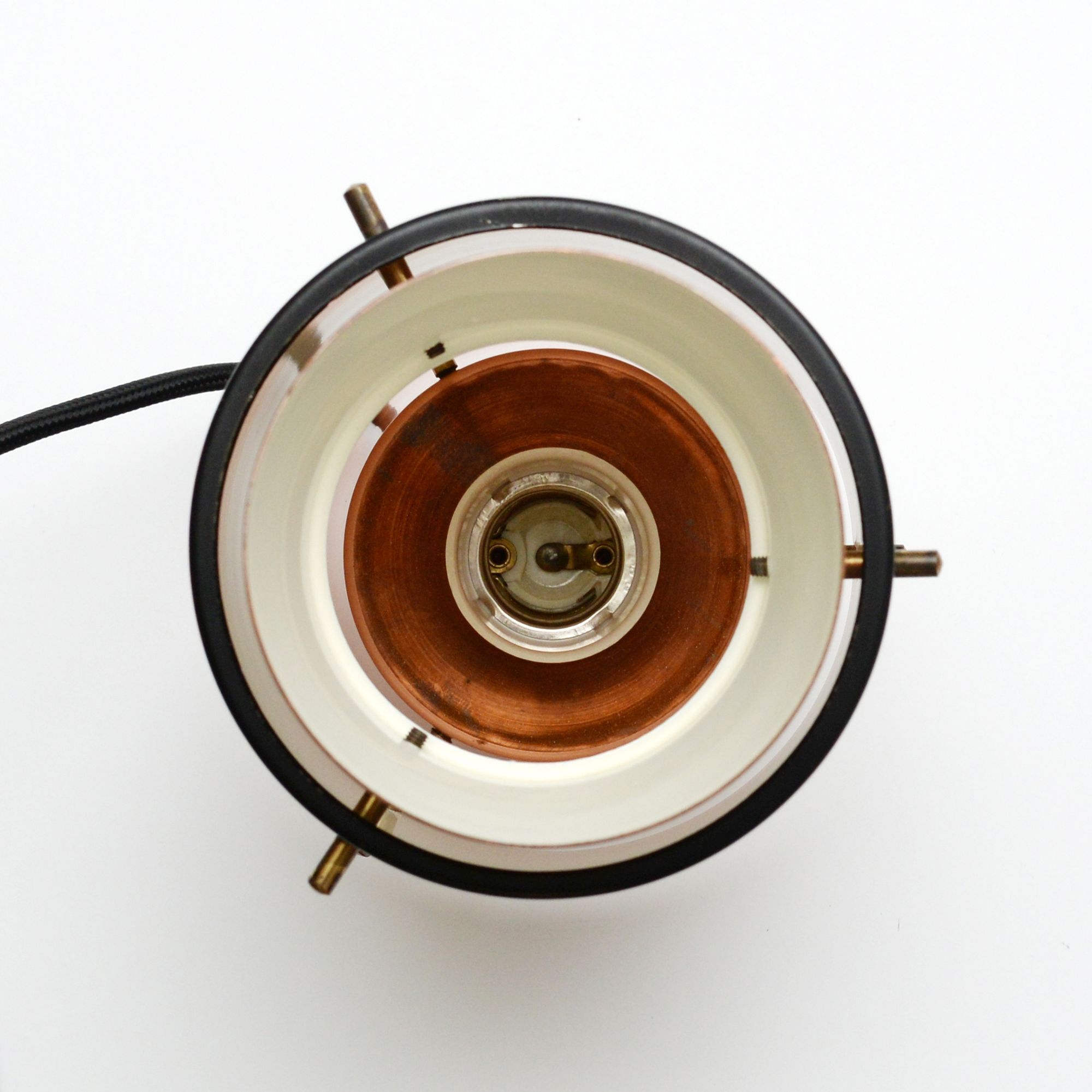 Copper lamp in the Trava style by Carl Thore, 1960s