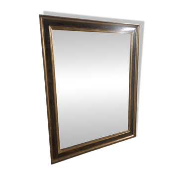 Antique mirror from the 19th century — Transition style — 93x72cm — Mercury glass