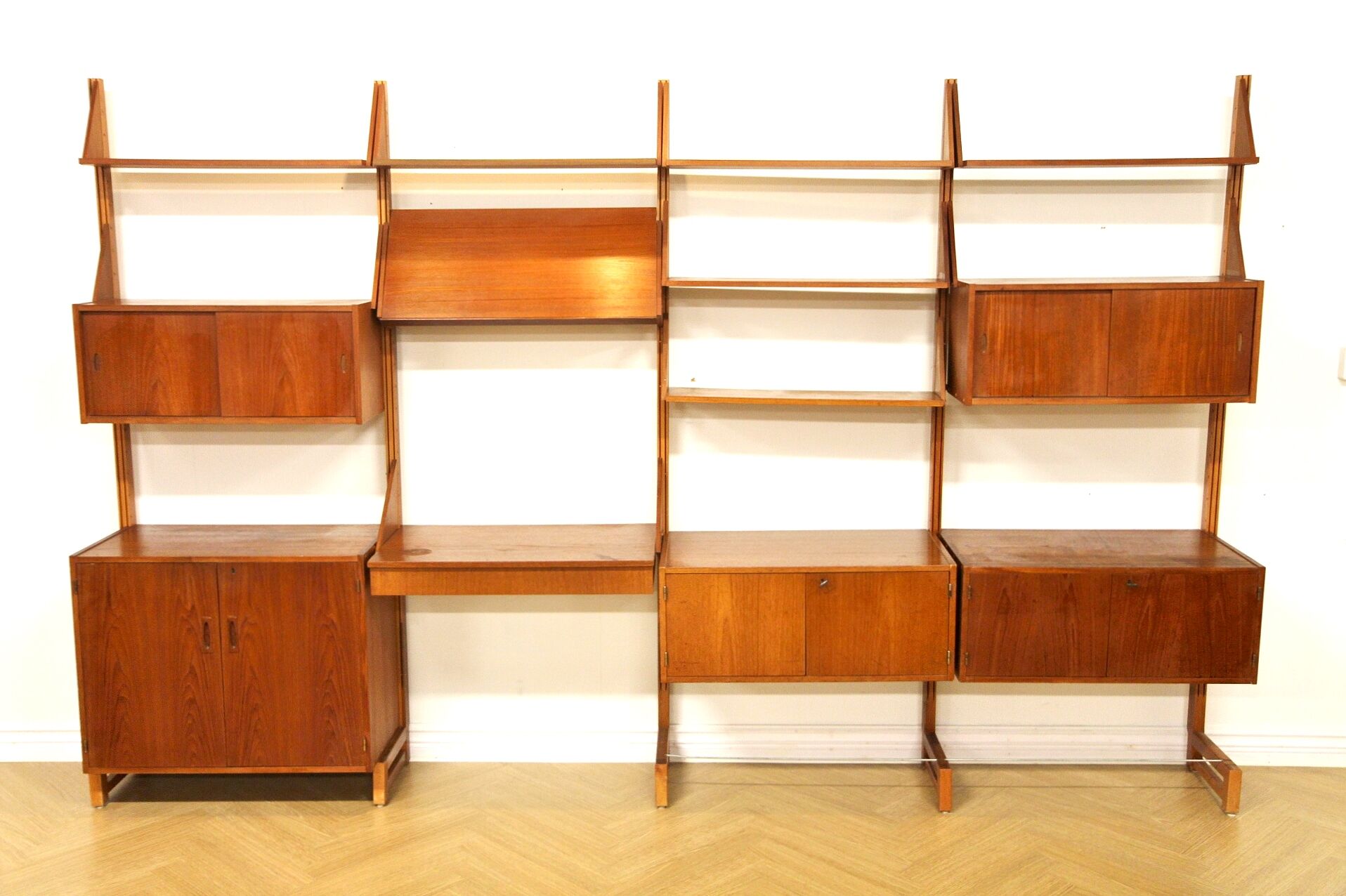 Teak "system" library, sweden, 1960