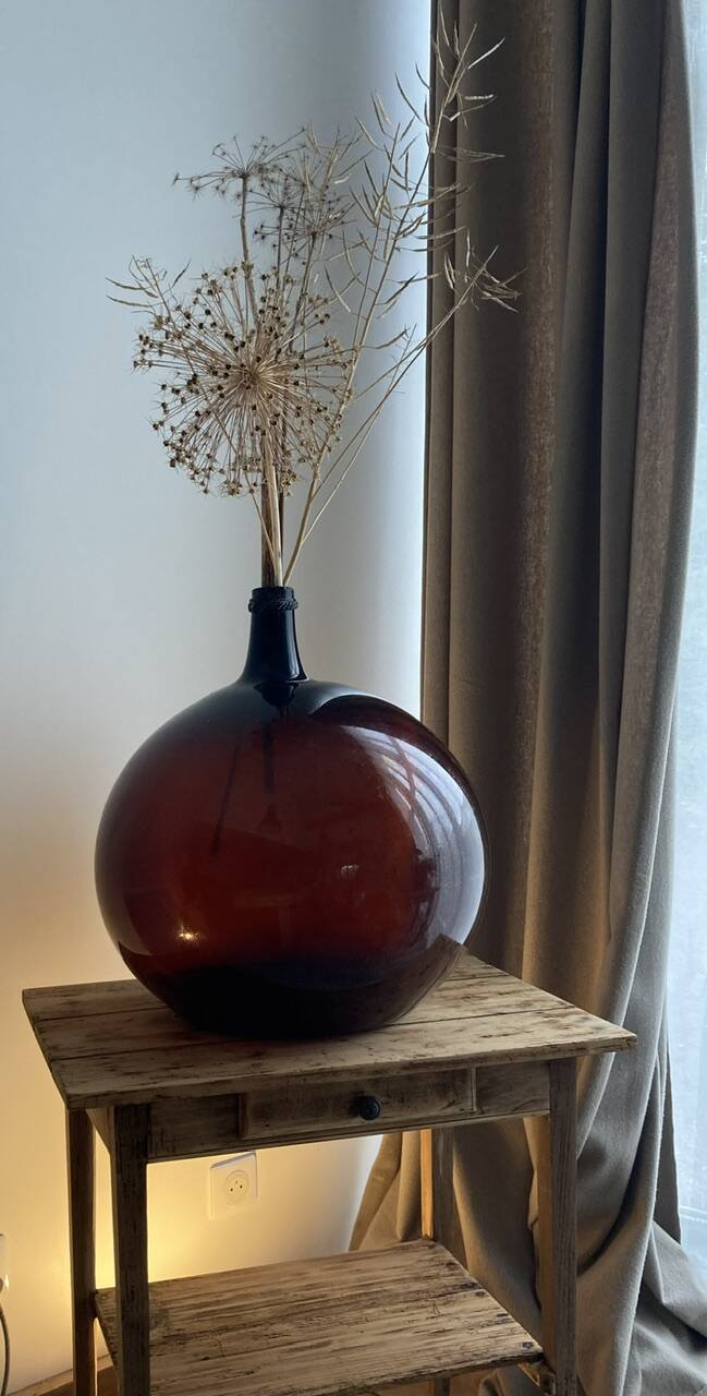 Amber demijohn 50l late 19th century